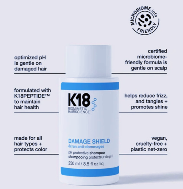 K18 Damage Shield pH Protective Shampoo 250ml