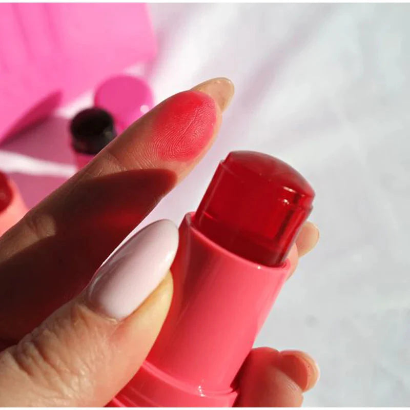 3-in-1 Milk Jelly Tint Facial Blusher Wand Moisturized Long Lasting Matte Rouge Cheek Contour Lipstick Sticker Beauty Makeup-2