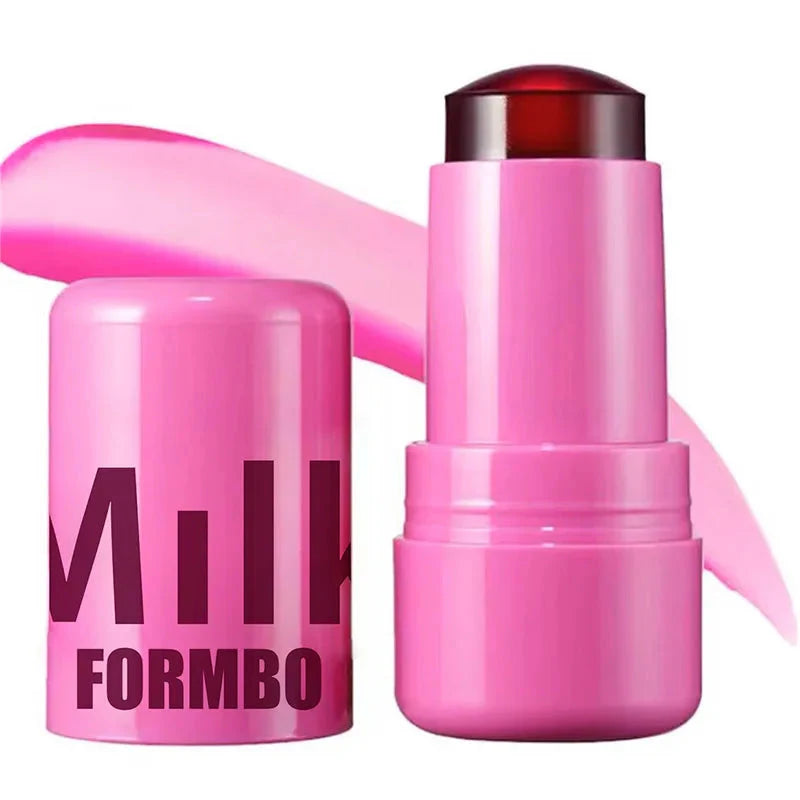 3-in-1 Milk Jelly Tint Facial Blusher Wand Moisturized Long Lasting Matte Rouge Cheek Contour Lipstick Sticker Beauty Makeup-7
