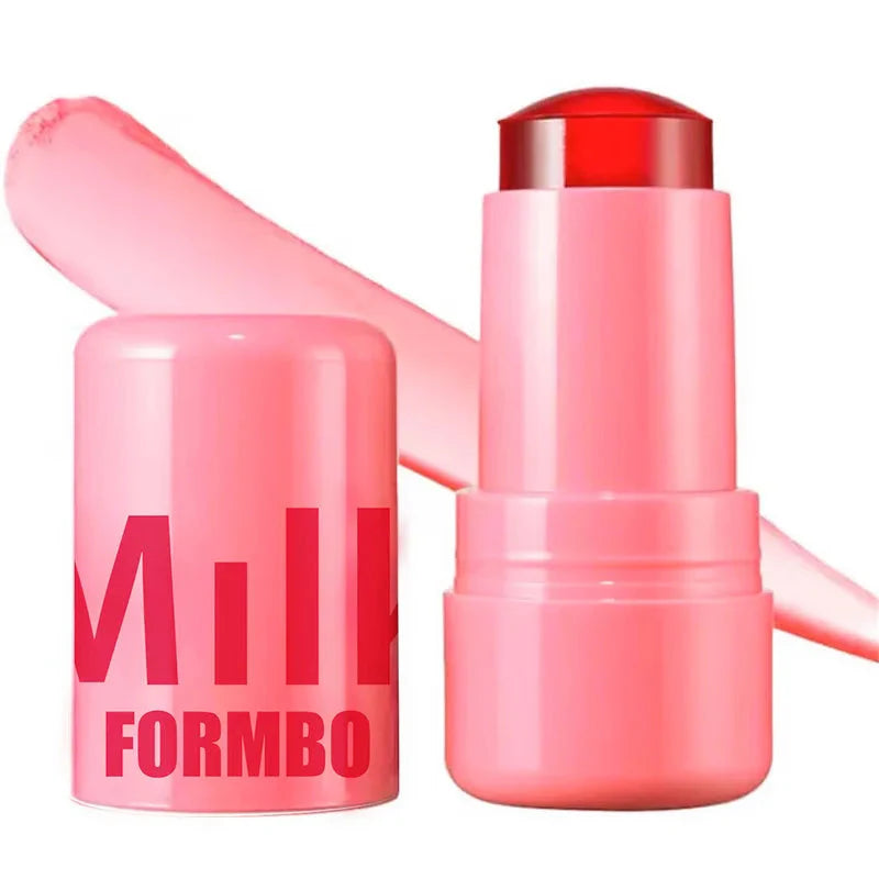 3-in-1 Milk Jelly Tint Facial Blusher Wand Moisturized Long Lasting Matte Rouge Cheek Contour Lipstick Sticker Beauty Makeup-5
