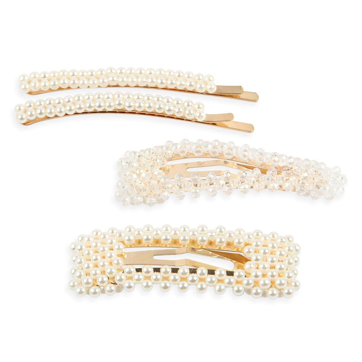 Pearl And Crystal Hairpins | Hair Accessories