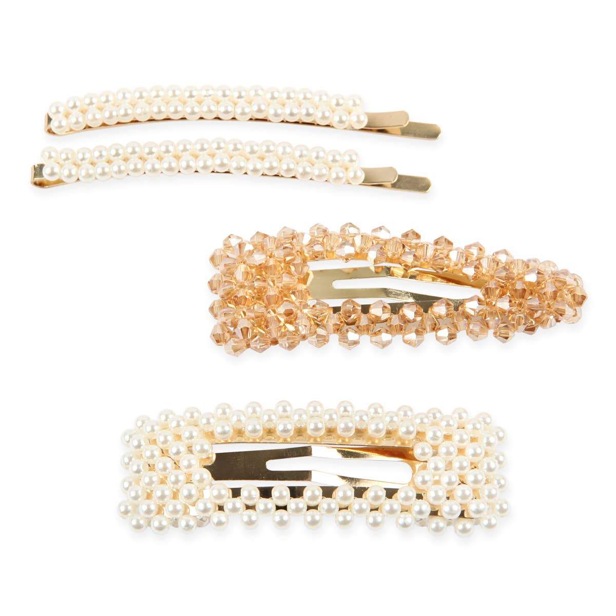 Pearl And Crystal Hairpins | Hair Accessories